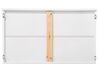 Beliche com gavetas em madeira de pinho branco 90 x 200 cm REVIN_797101