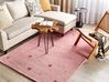 Gabbeh-matto villa vaaleanpunainen 140 x 200 cm YULAFI_855774