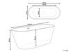 Freestanding Oval Bath 1700 x 700 mm Black CABRITOS_721813
