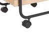 3 Tier Kitchen Trolley Light Wood with Black FORMIA_792093