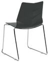 Set of 4 Dining Chairs Dark Grey HARTLEY_873469