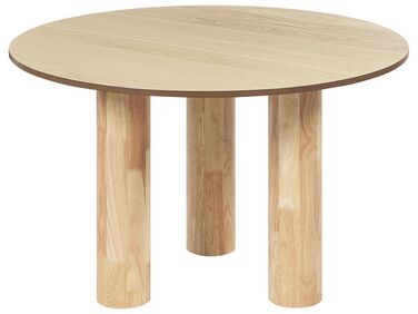 Mesa de comedor madera clara ⌀ 120 cm ORIN