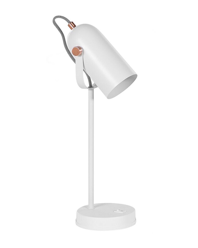 Metal Desk Lamp White TYRIA_772259
