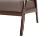 2 Seater Fabric Sofa Brown ASNES_786893