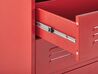 4 Drawer Metal Chest Red ENAGO_812241