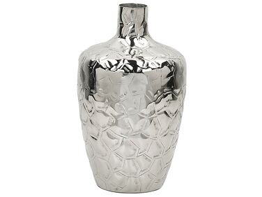 Metal Flower Vase 39 cm Silver INSHAS
