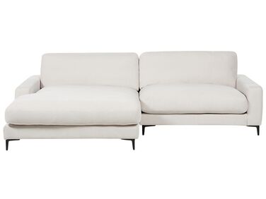 Right Hand Fabric Corner Sofa Off-White MALOY