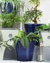 Vaso para plantas em fibra de argila azul marinho 46 x 46 x 40 cm KOKKINO_739788