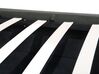 Polsterbett Leinenoptik dunkelgrau mit Bettkasten hochklappbar 180 x 200 cm RENNES _703058