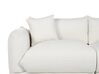3 Seater Fabric Sofa Off-White LUVOS_885589