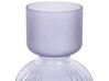 Glass Flower Vase 26 cm Purple THETIDIO_838281
