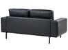 2 Seater Sofa Faux Leather Black SOVIK_891888
