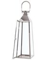 Lampion stalowy 42 cm srebrny CRETE_723175