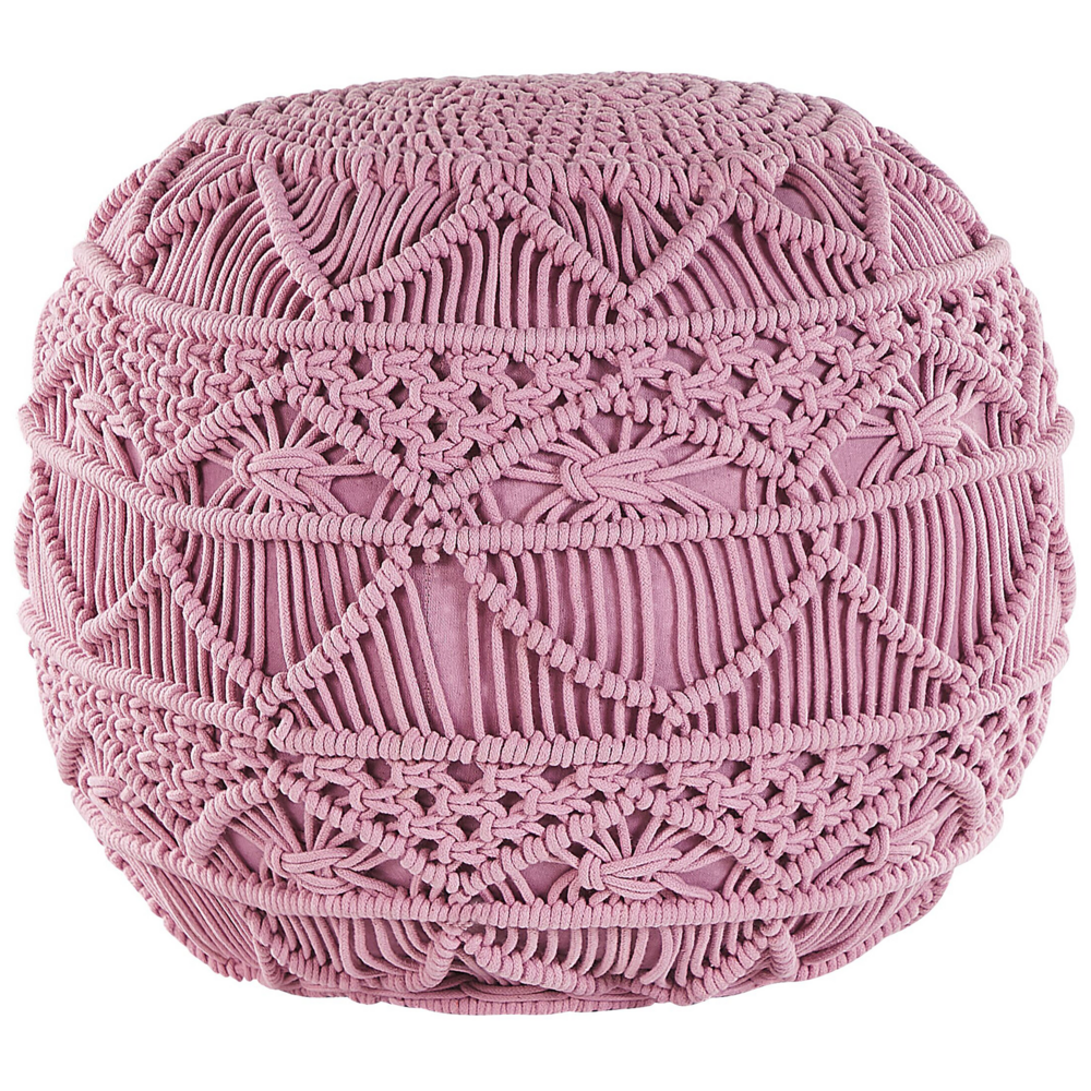 Puf ø 40 cm różowy KAYSERI
