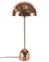 Tischlampe Metall kupferfarben 64 cm rund MACASIA_877526