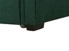 Cama dupla em tecido verde escuro 90 x 200 cm LIBOURNE_729681
