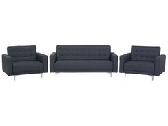 5-istuttava tummanharmaa kangasverhoiltu sohvaryhmä ABERDEEN 5-istuttava tummanharmaa kangasverhoiltu sohvaryhmä ABERDEEN