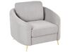 Conjunto de sofás com 6 lugares em tecido cinzento TROSA_851997