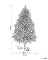 Künstlicher Weihnachtsbaum schneebedeckt 240 cm weiß BASSIE_879867