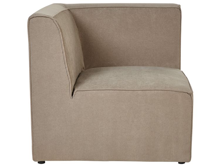 4 Seater Modular Jumbo Cord Sofa Taupe LEMVIG Beliani.nl