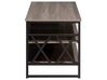 TV Stand Taupe Wood with Black CARLISLE_776546