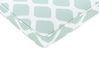 Set of 2 Outdoor Seat Pad Cushions Diamond Pattern Green and White TERNI_844214