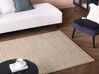 Vlnený koberec 140 x 200 cm béžová/sivá BANOO_845597