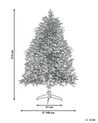 Künstlicher Weihnachtsbaum schneebedeckt 210 cm weiß BRISCO_832236