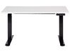 Elektriskt justerbart skrivbord 120 x 72 cm vit och svart DESTINES_899428