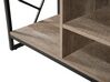 TV Stand Dark Wood and Black FORRES_726154