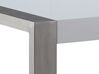 Jedálenský stôl 220 x 90 cm biela/strieborná ARCTIC I_16070