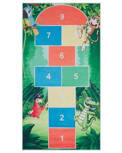 Lastenhuoneen matto vihreä 80 x 150 cm BABADAG