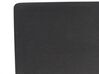 Polsterbett Leinenoptik schwarz Lattenrost 140 x 200 cm FITOU_875888