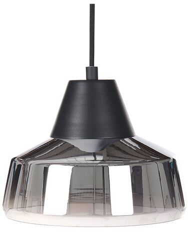 Lámpara de techo de metal plateado/negro 172 cm TALPARO