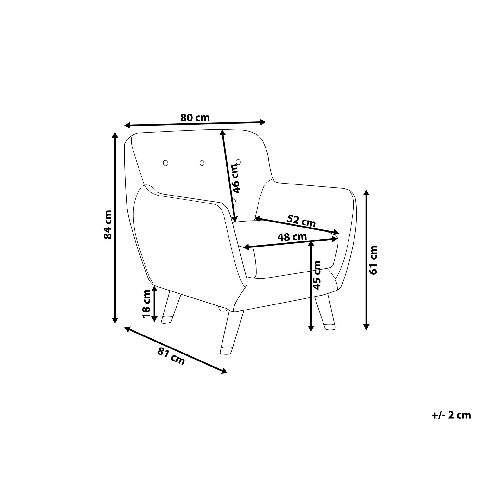 Fotel welurowy szary BODO
