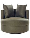 Swivel Fabric Armchair Green DALBY_906427