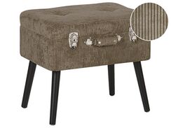 Jakkara vakosametti säilytystila hiekanruskea 52 x 36 cm MALLARD Jakkara vakosametti säilytystila hiekanruskea 52 x 36 cm MALLARD