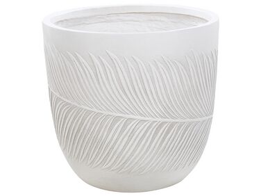 Flower Pot Fibre Clay 42 x 42 x 40 cm Off-White FTERO