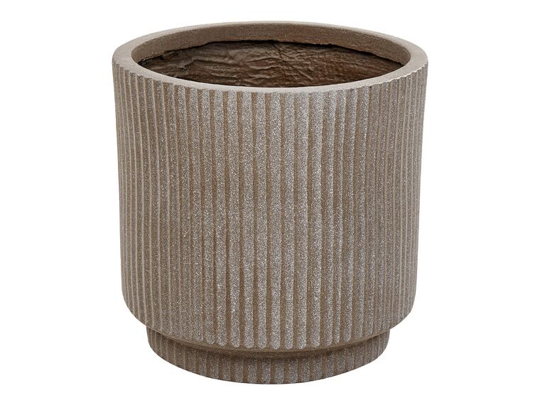 Vaso para plantas em fibra de argila taupe 24 x 24 x 24 cm DARIA_871706