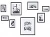 Wall Gallery of Landscapes 8 Frames Black GARANGO_819466