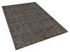 Viskózový koberec 140 x 200 cm sivá/zlatá ESEL_762534