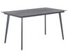 Trädgårdsmöbelset av bord och 4 stolar aluminium grå MILETO_808452