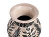 Dekoratívna terakotová váza 40 cm hnedá/čierna SIAK_849790