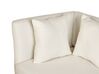 Left Hand Fabric Chaise Lounge White RIOM_877257