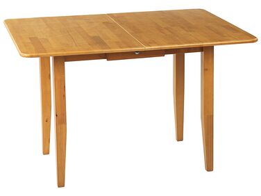 Table à manger extensible 90/120 x 60 cm bois clair MASELA