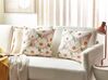 Set of 2 Cotton Cushions Floral Pattern 45 x 45 cm Pink JATROPHA_892929