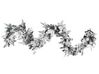 Weihnachtsgirlande weiß mit LED-Beleuchtung Schnee bedeckt 270 cm SUNDO_813310