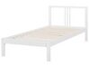 Wooden EU Single Size Bed White VANNES_752619