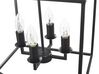 Lampe à suspension 4 lumières métal noir WANCHET_818193