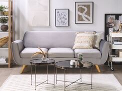 Päällinen 3-istuttavaan sohvaan harmaa BERNES Päällinen 3-istuttavaan sohvaan harmaa BERNES